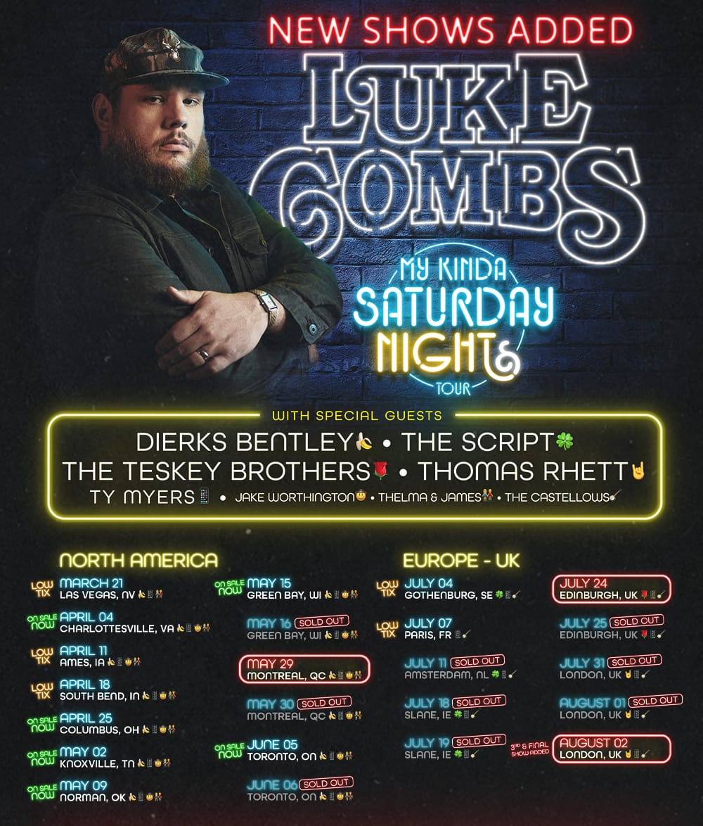 luke combs tour info